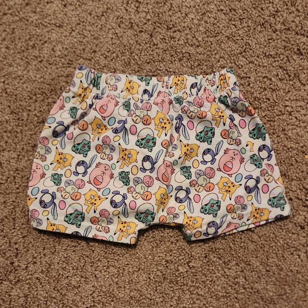 Colorful Cartoon Print Kids Shorts